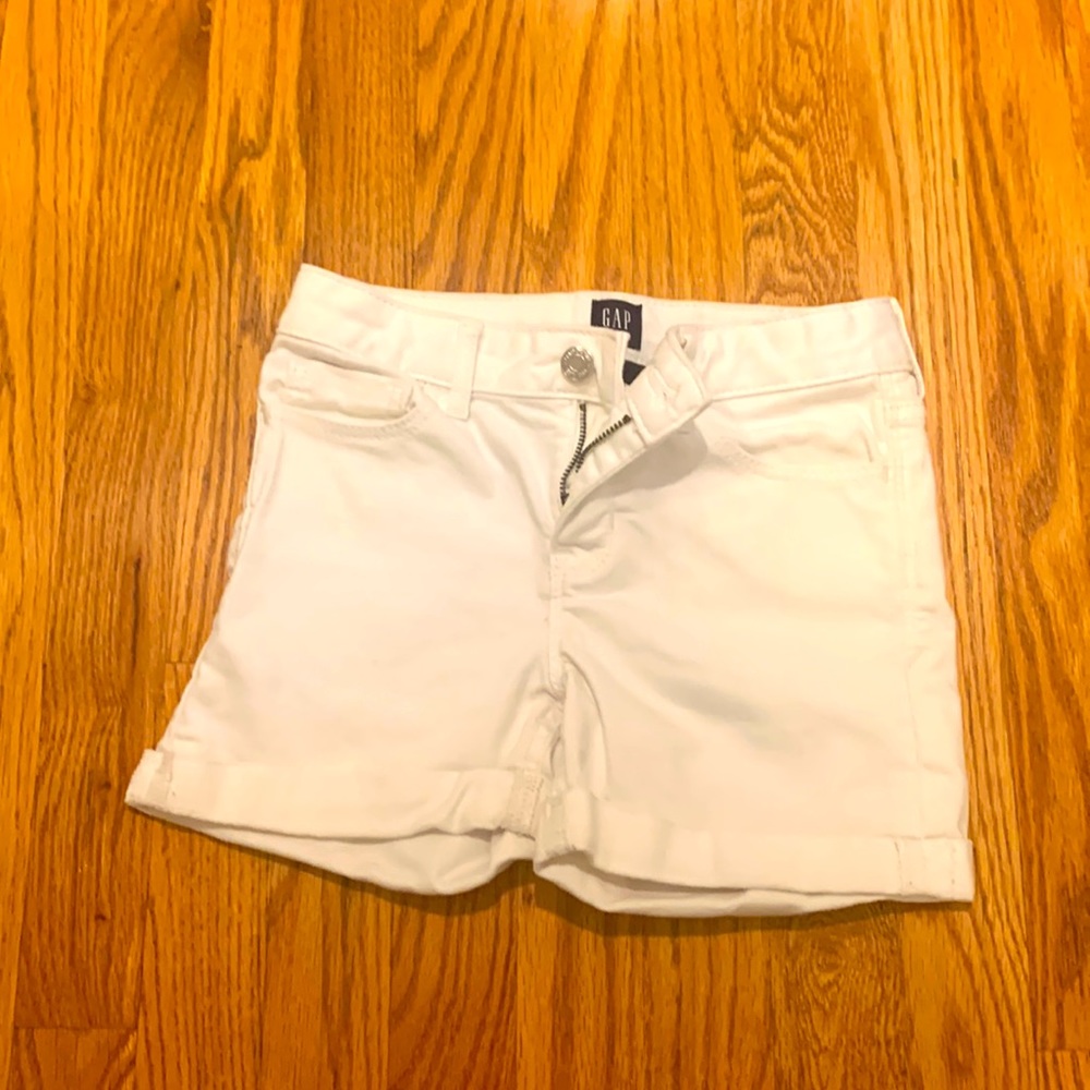 Gap denim girl white shorts size 10